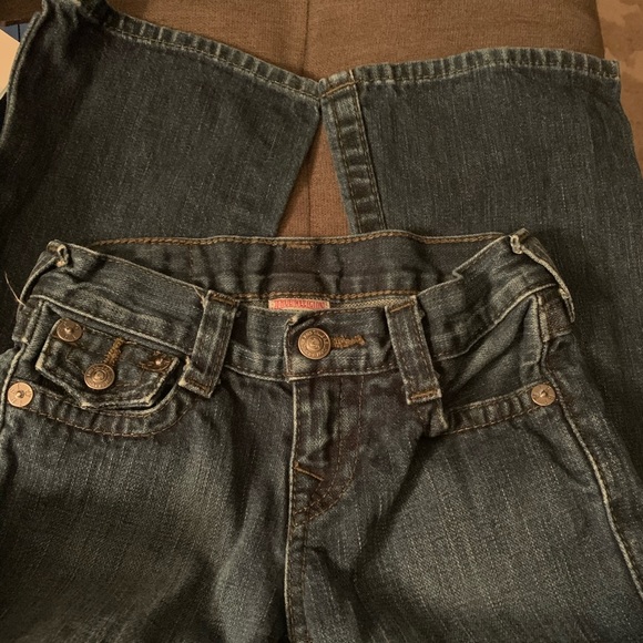 True Religion flap pockets girls blue jeans size 5 - Picture 8 of 8